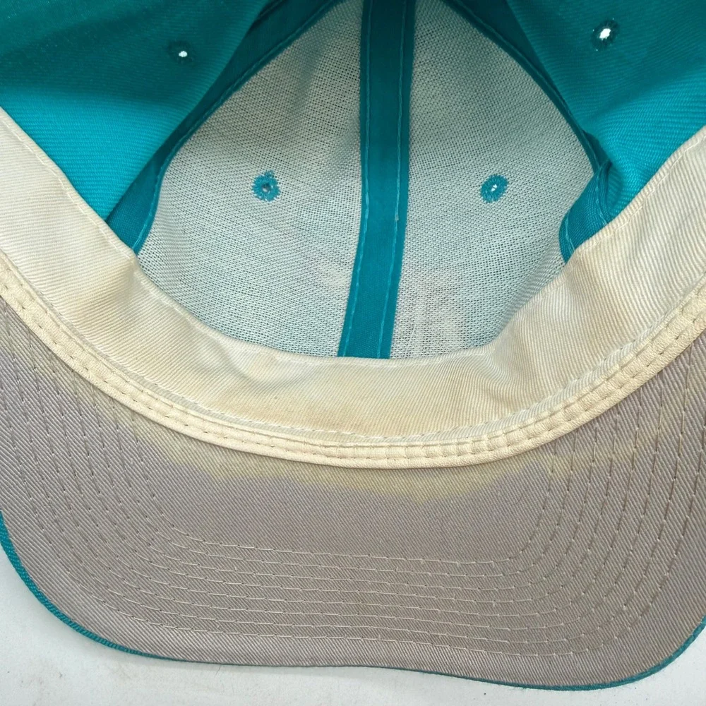 Vintage Florida Marlins The Pro MLB Fitted Hat Teal Blue Size 7 Wool Blend Cap